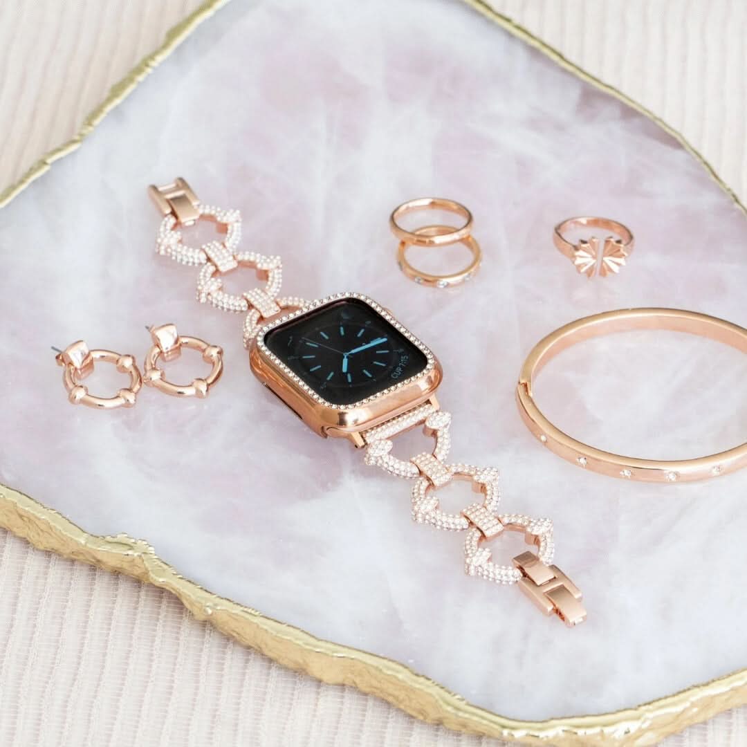 Apple Watch bandje Diamant-Look – Velvet Chain Diamond