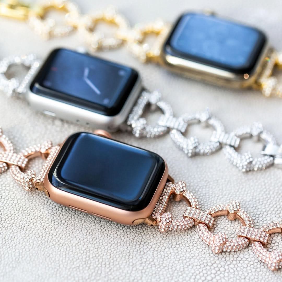Apple Watch bandje Diamant-Look – Velvet Chain Diamond