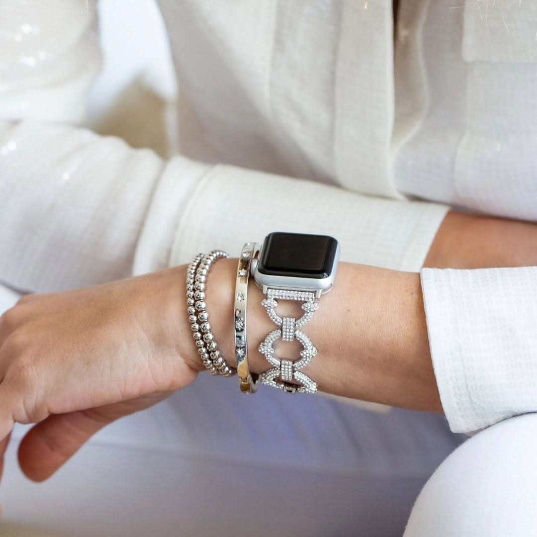 Apple Watch bandje Diamant-Look – Velvet Chain Diamond