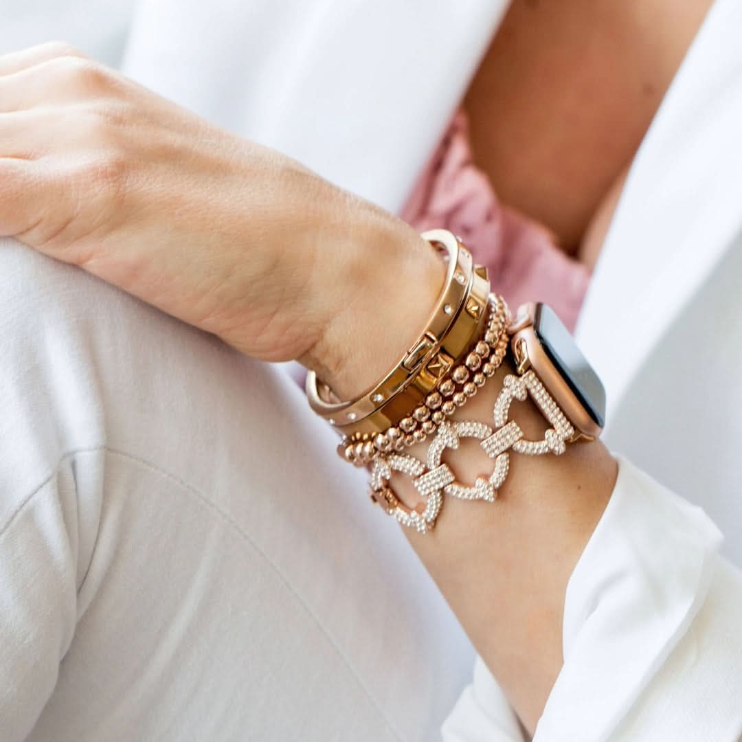 Apple Watch bandje Diamant-Look – Velvet Chain Diamond
