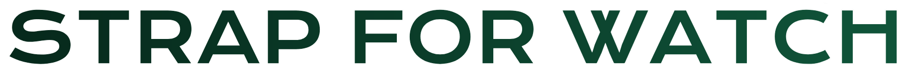 Strap For Watch logo groen