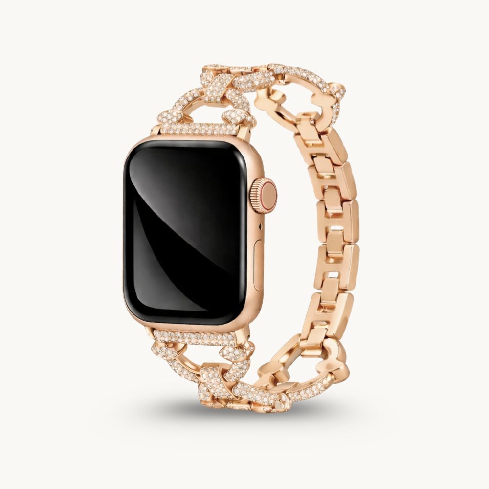 Apple Watch bandje Diamant-Look – Velvet Chain Diamond