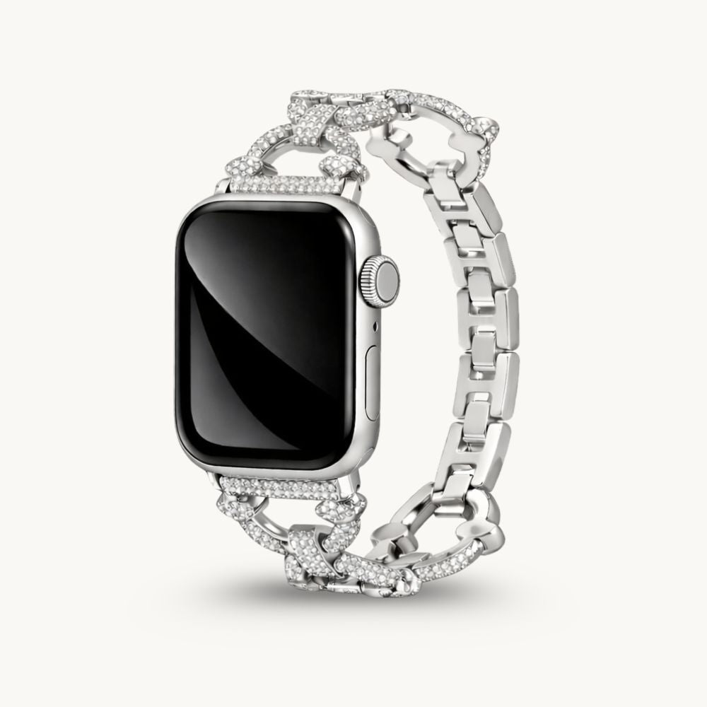 Apple Watch bandje Diamant-Look – Velvet Chain Diamond